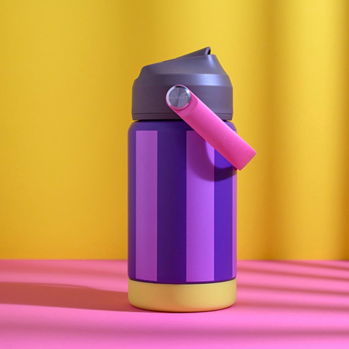 ava&yves Trinkflasche Stripes lila/ flieder