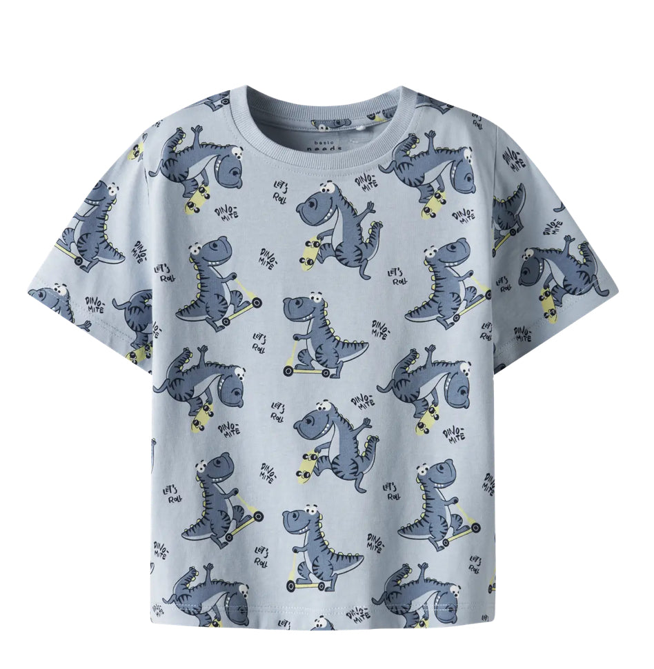 name it T-Shirt skatender Dino (nmmvalther)