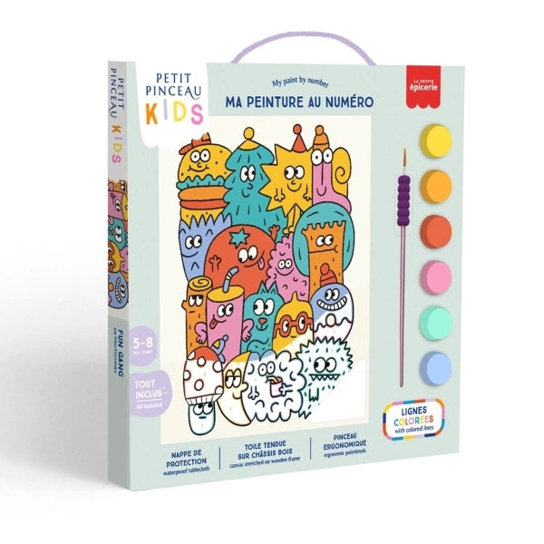 La petite épicerie Malen nach Zahlen Set Kids Fun Gang