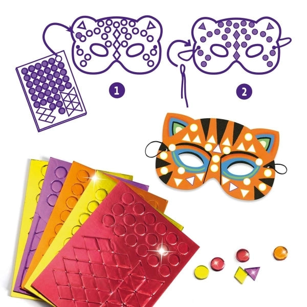 Djeco Do it yourself Mosaik Masken zum Dekorieren