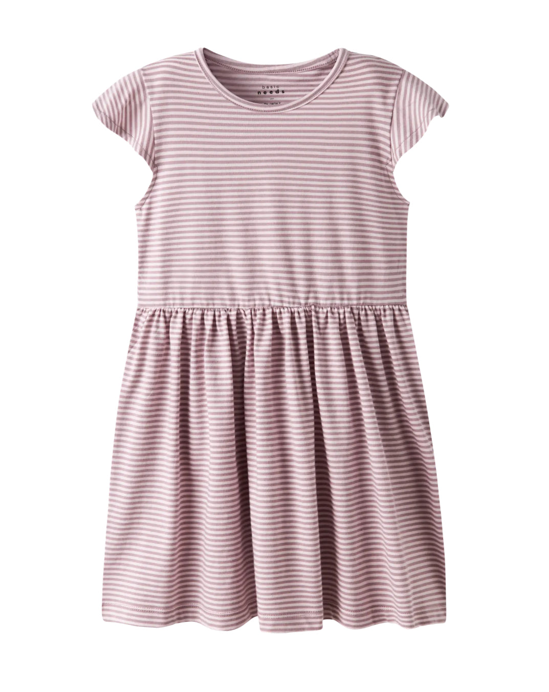 name it gestreiftes Kleid (nmfvinanna capsl dress) rosa /weiß