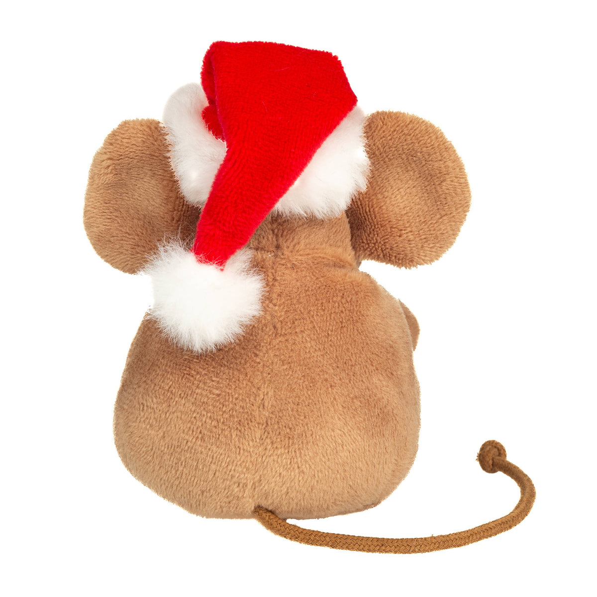 Teddy Hermann Weihnachtsmaus mit Lebkuchenmann 11 cm-Plüschtier-Stofftier