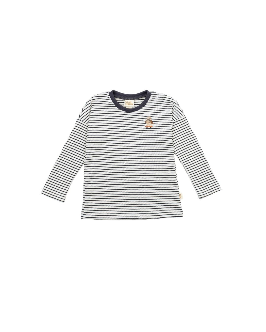 wooly organic gestreiftes Sweatshirt