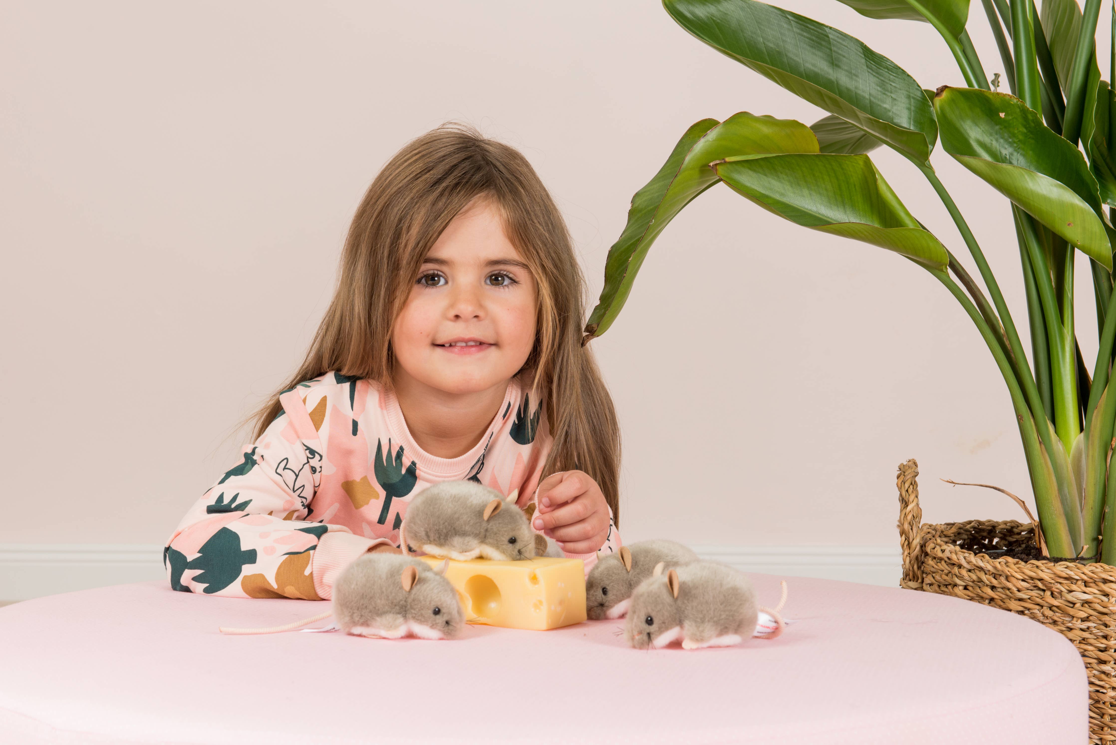 Maus grau 9 cm - Plüschtier - Stofftier