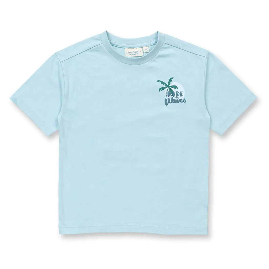 Sense Organics T-Shirt OSWIN Camper Light Blue