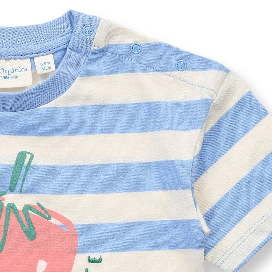Sense Organics Baby T-Shirt SOPHIE Erdbeere Ringel
