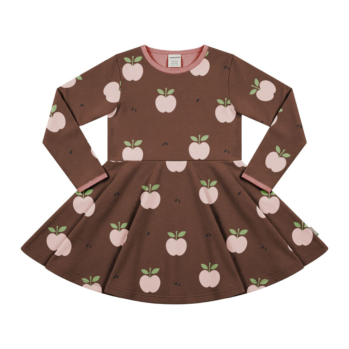maxomorra langärmliges Kleid Apfel