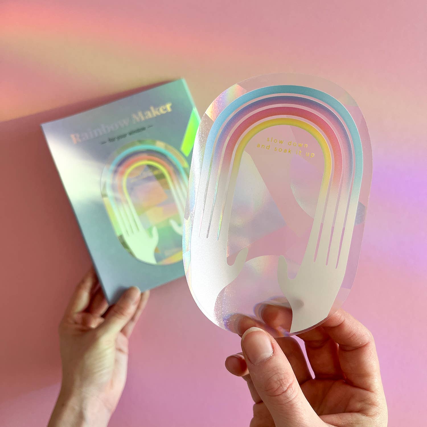 botanopia Regenbogen Aufkleber - Entschleunigen und genießen