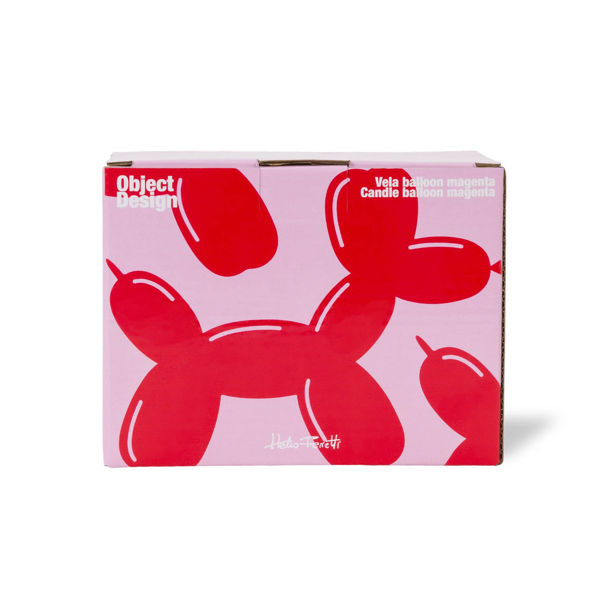 Helio Ferretti BALLONHUND-KERZE magenta