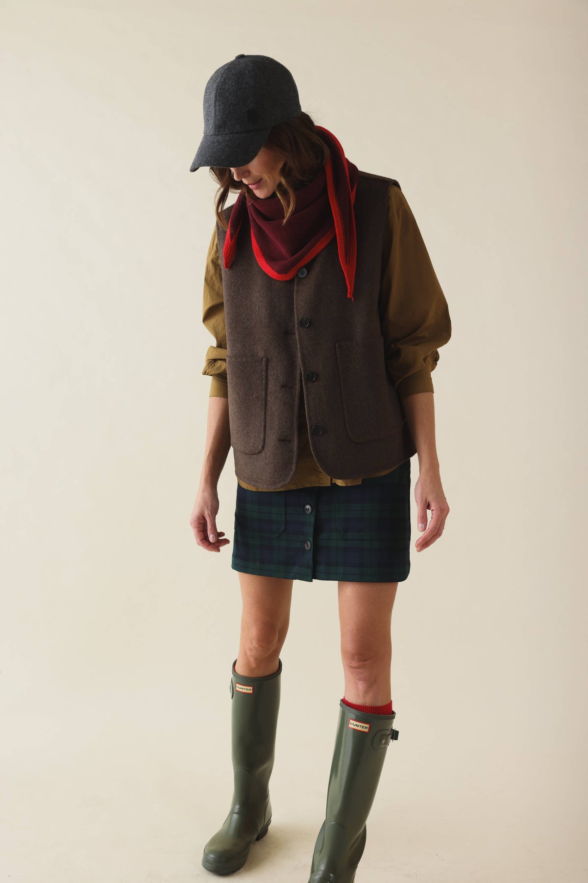 So Family Schal Colette zweifarbig Bordeaux/Rot