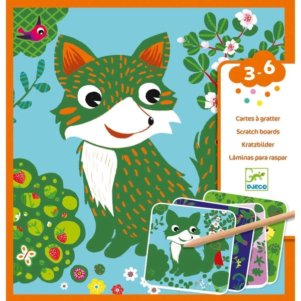 Djeco Kratzbilder kleine Tiere