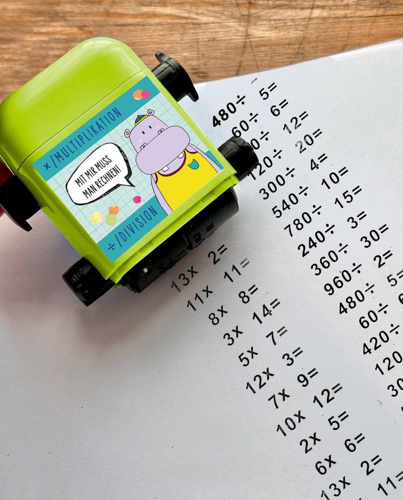 Die Spiegelburg Rechen-Roll-Stempel