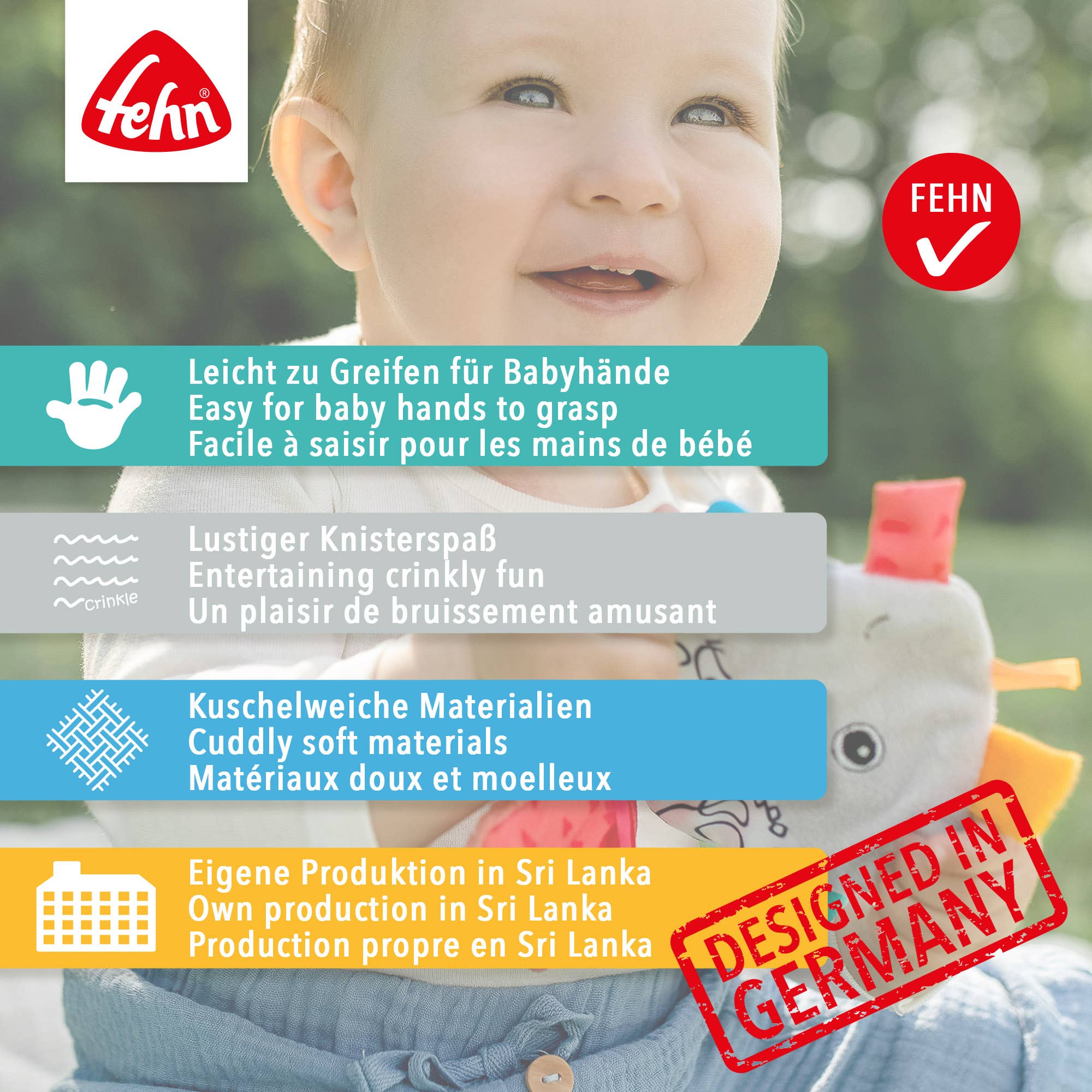 Fehn Knister-Faultier - Activity-Rascheltier