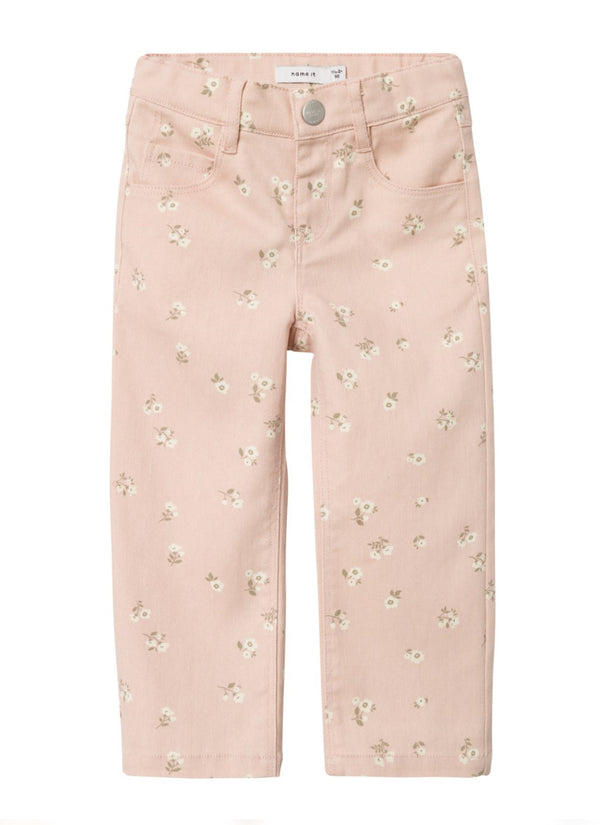 name it Jeans mit Blumendruck (nmfrose) Sepia Rose/Floral