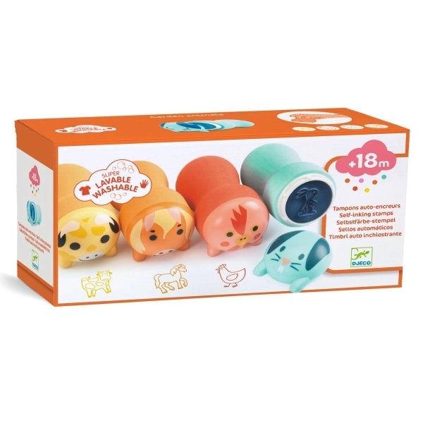 Djeco Tierstempel selbstfärbend Bauernhof