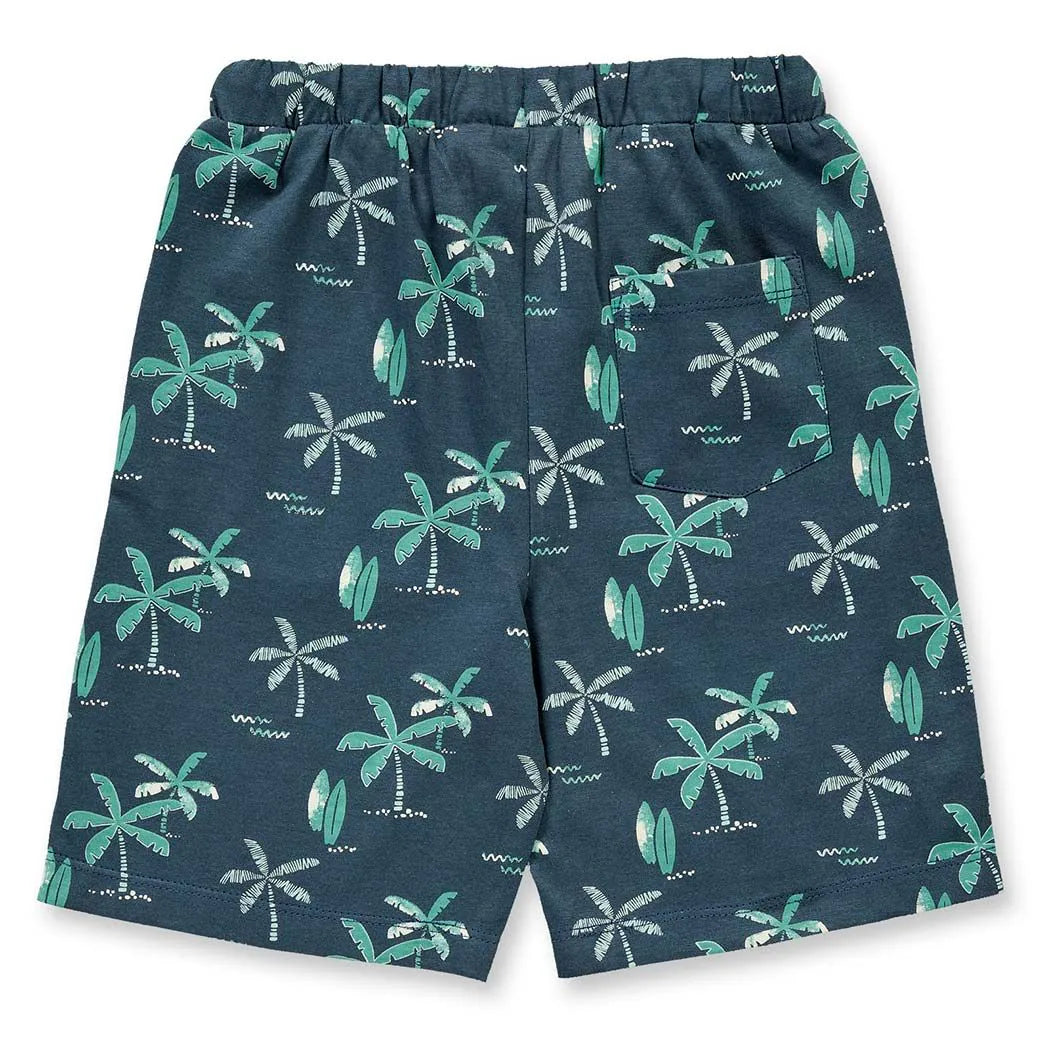 Sense Organics Shorts KHAN Palms Deep Petrol