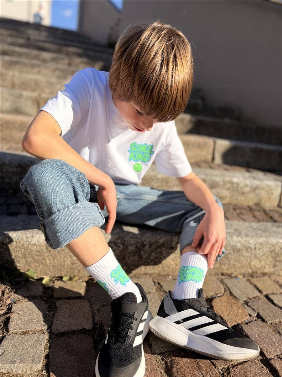my day my dream Schulkind-Socken Graffiti Grün