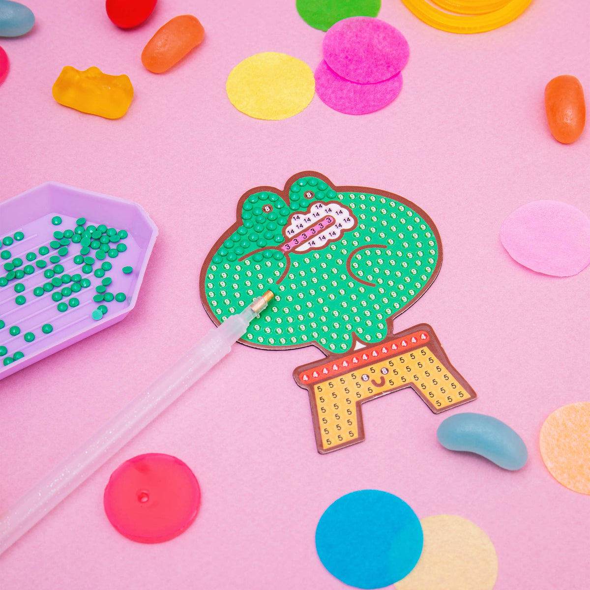 La petite épicerie Diamond-Painting-Set für Kinder – Party-Pack (8 Magnete)