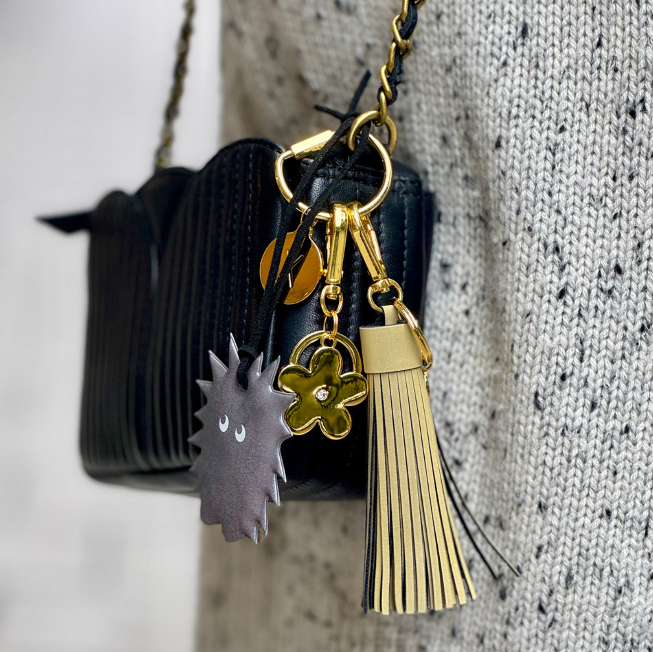 firefly reflectors — Fuzzy Friend - Charcoal