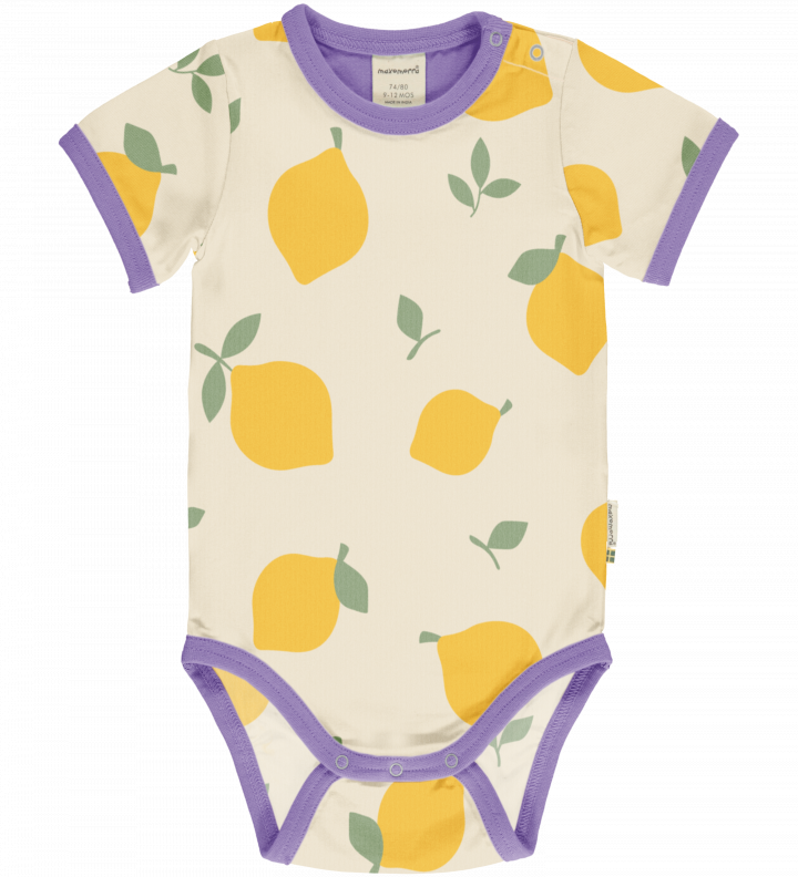 maxomorra Kurzarmbody LEMON
