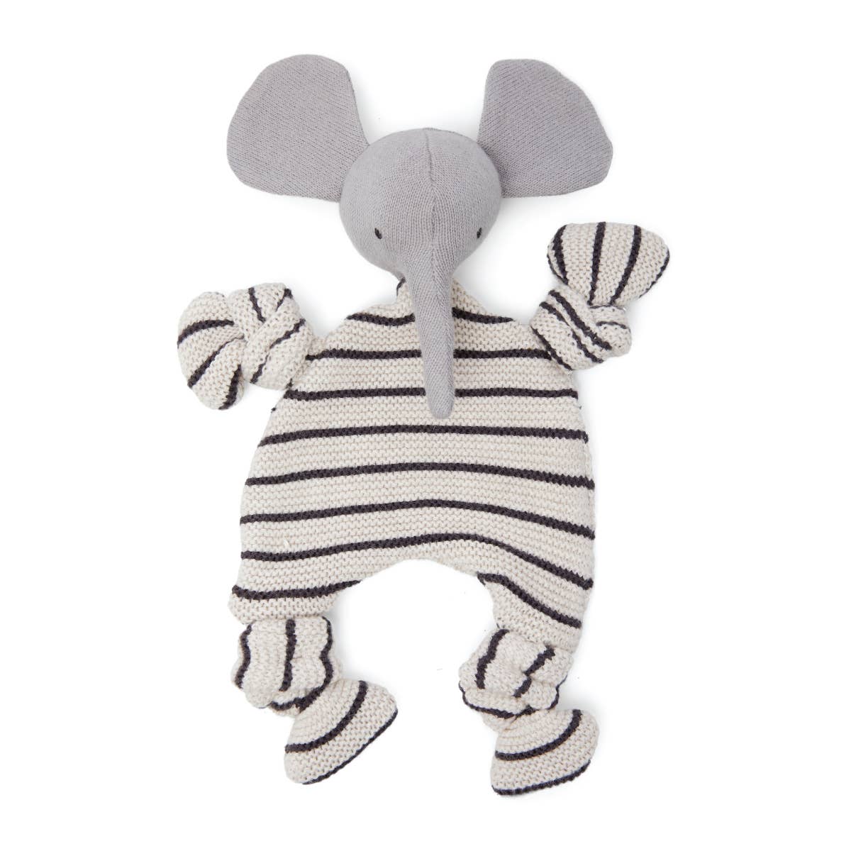 Babyschmusetuch aus Baumwollstrick, Elefant