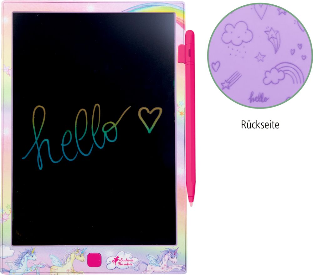 Die Spiegelburg LCD Schreibtafel Einhorn Paradies