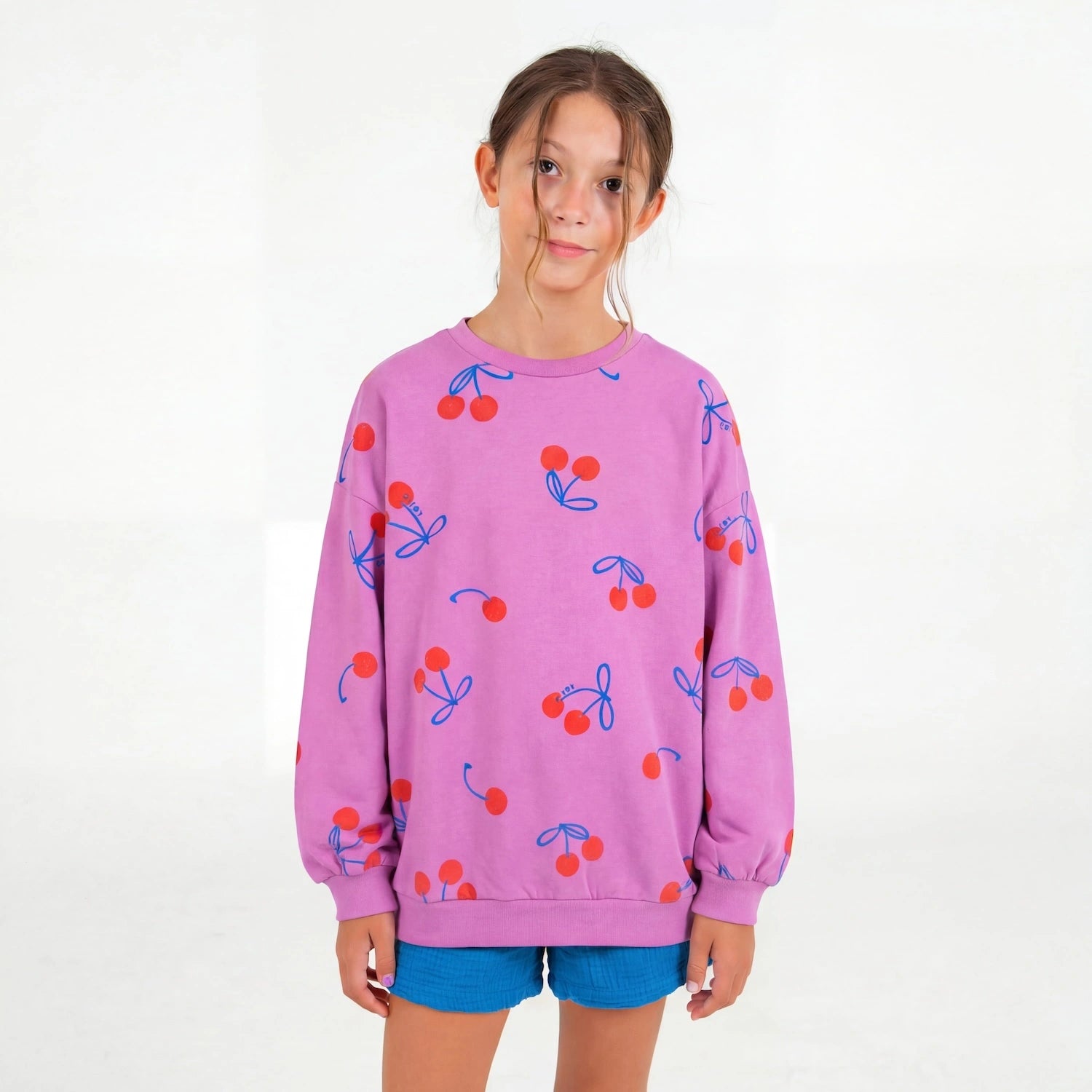 lötiekids Sweater Cherries allover Magenta