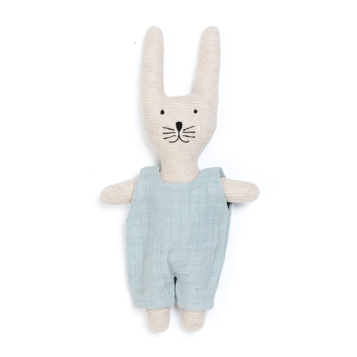 Rassel aus Baumwollstrick für Kinder: Hase