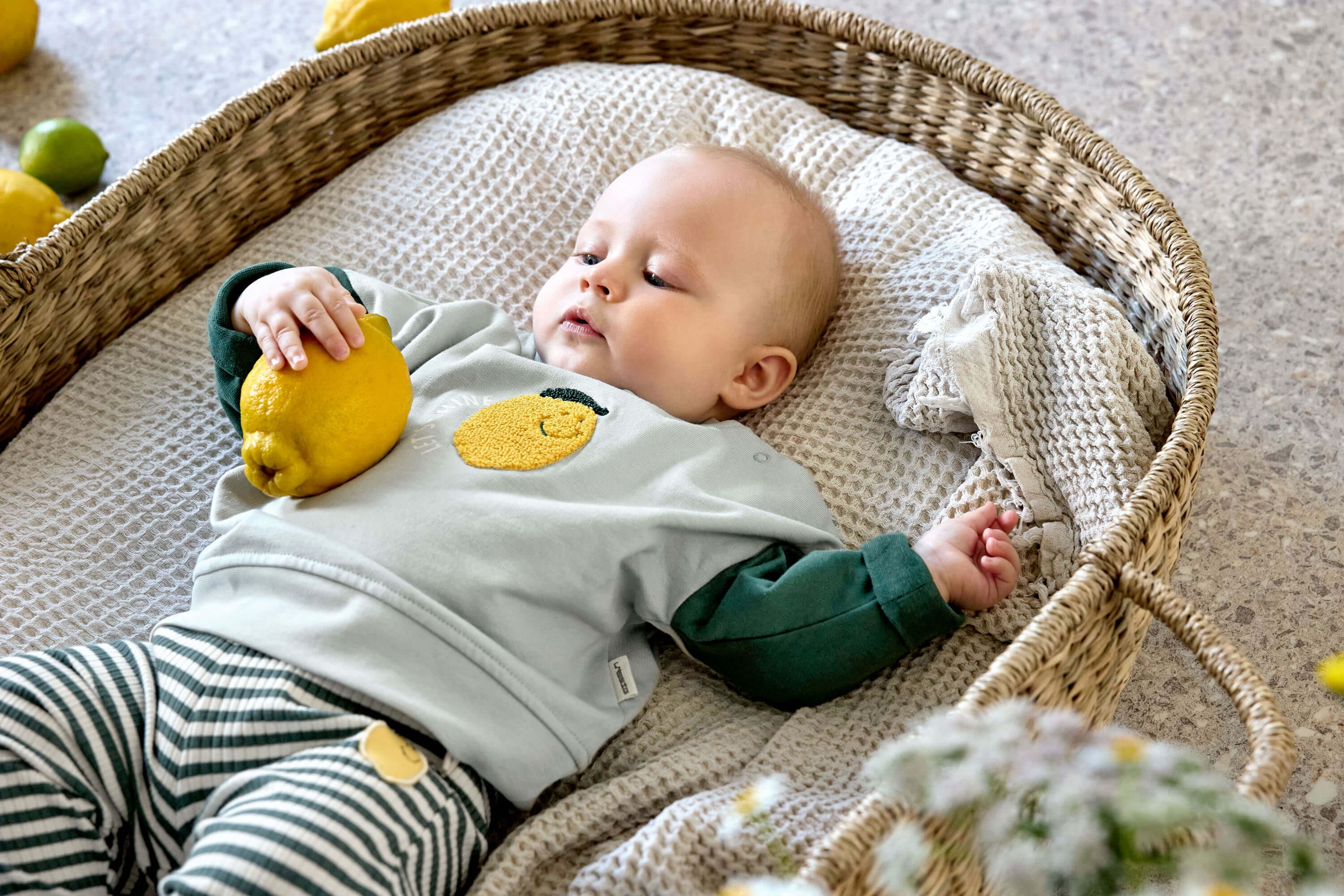 Lässig Sweater GOTS Lemon