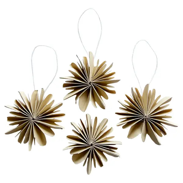 NOORDliving Baumanhänger aus Papier Golden Sparkle