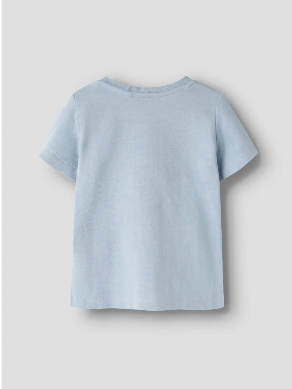 name it Baby T-Shirt Elefant (nbmhole) Blue Fog