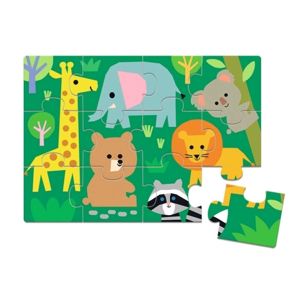 Djeco Memo Domino Loto Puzzle Ludo - Wilde Tiere