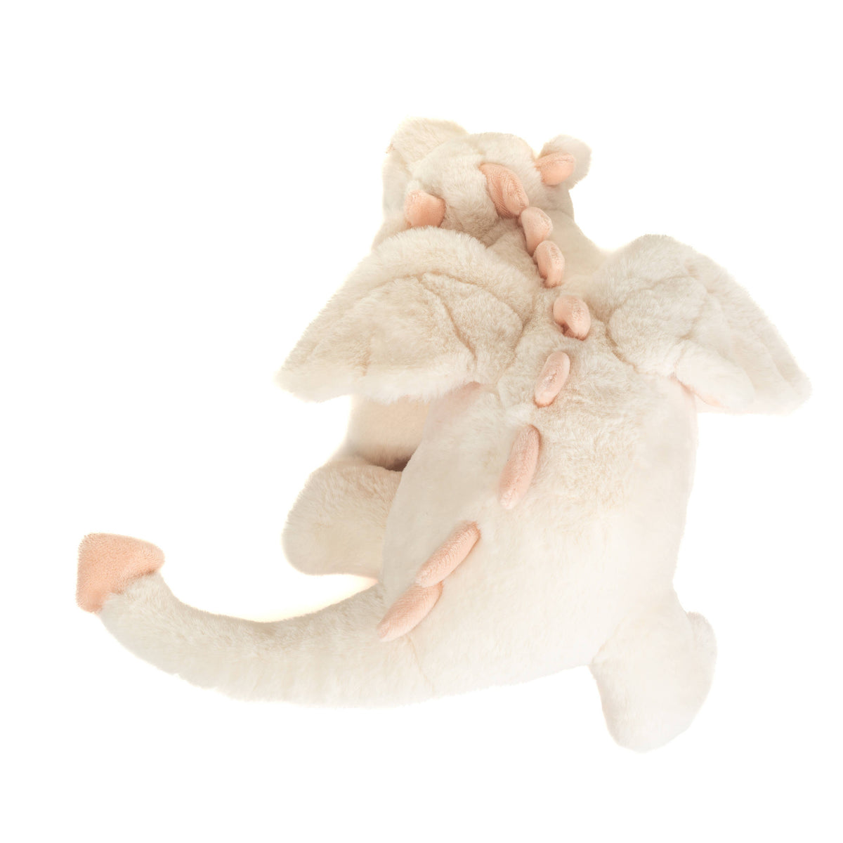 Teddy Hermann Drache Fluffy weiß-rosa 32 cm