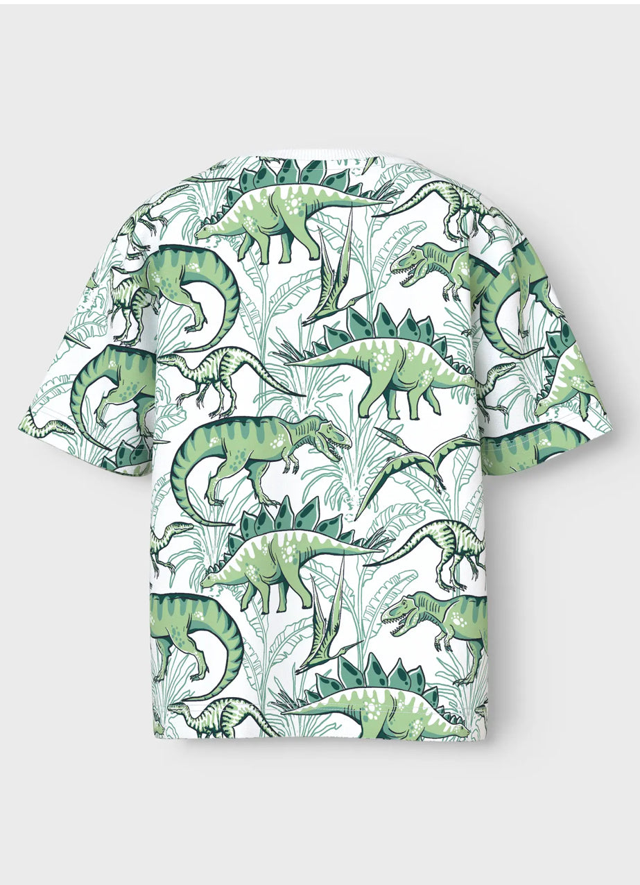 name it T-Shirt grüne Dinosaurier (nmmvalther)