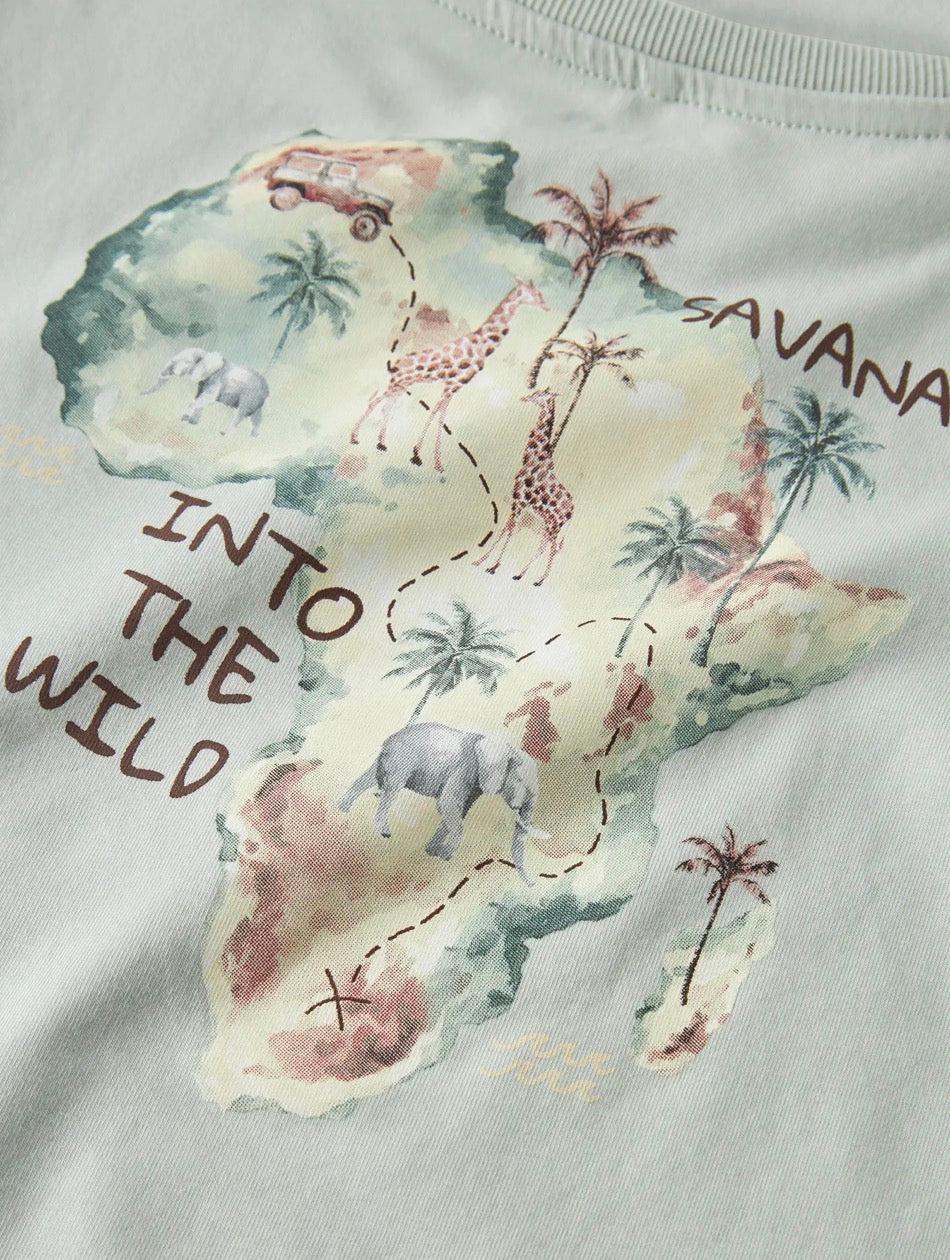 name it T-Shirt Safari (nmmhugo) Pale Aqua
