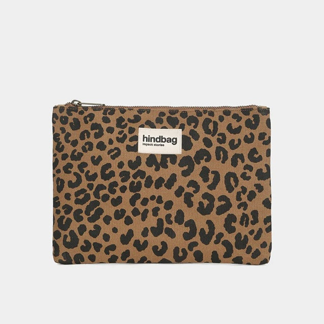 hindbag Ema Etui Leopard Cannelle