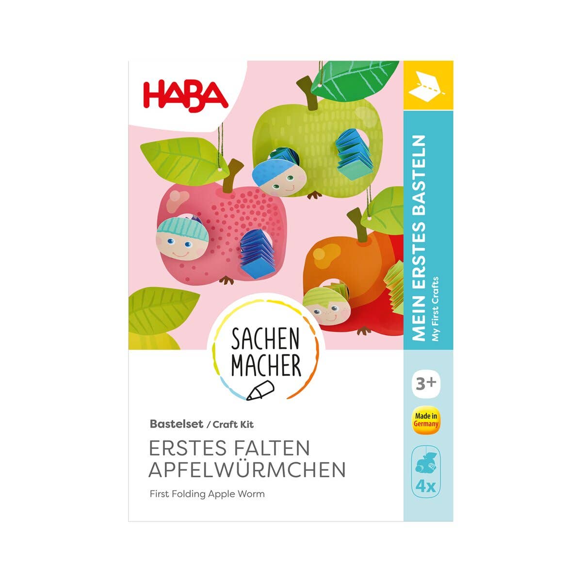 Haba Bastelset - Erstes Falten Apfelwürmchen
