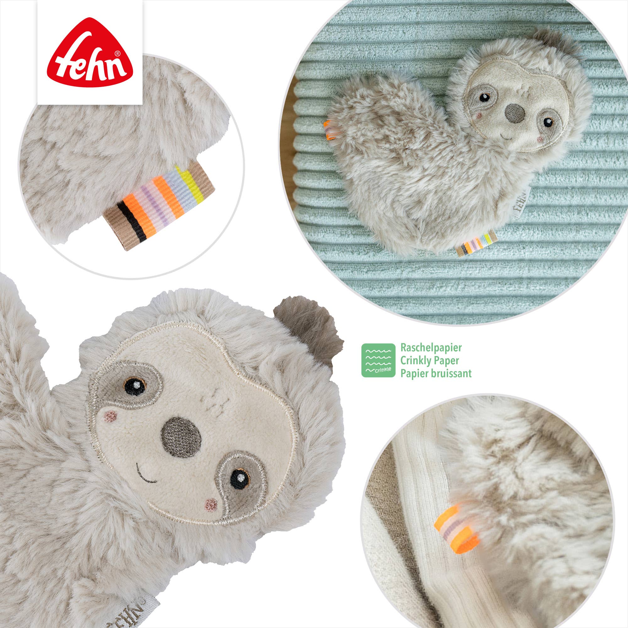 Fehn Knister-Faultier - Activity-Rascheltier