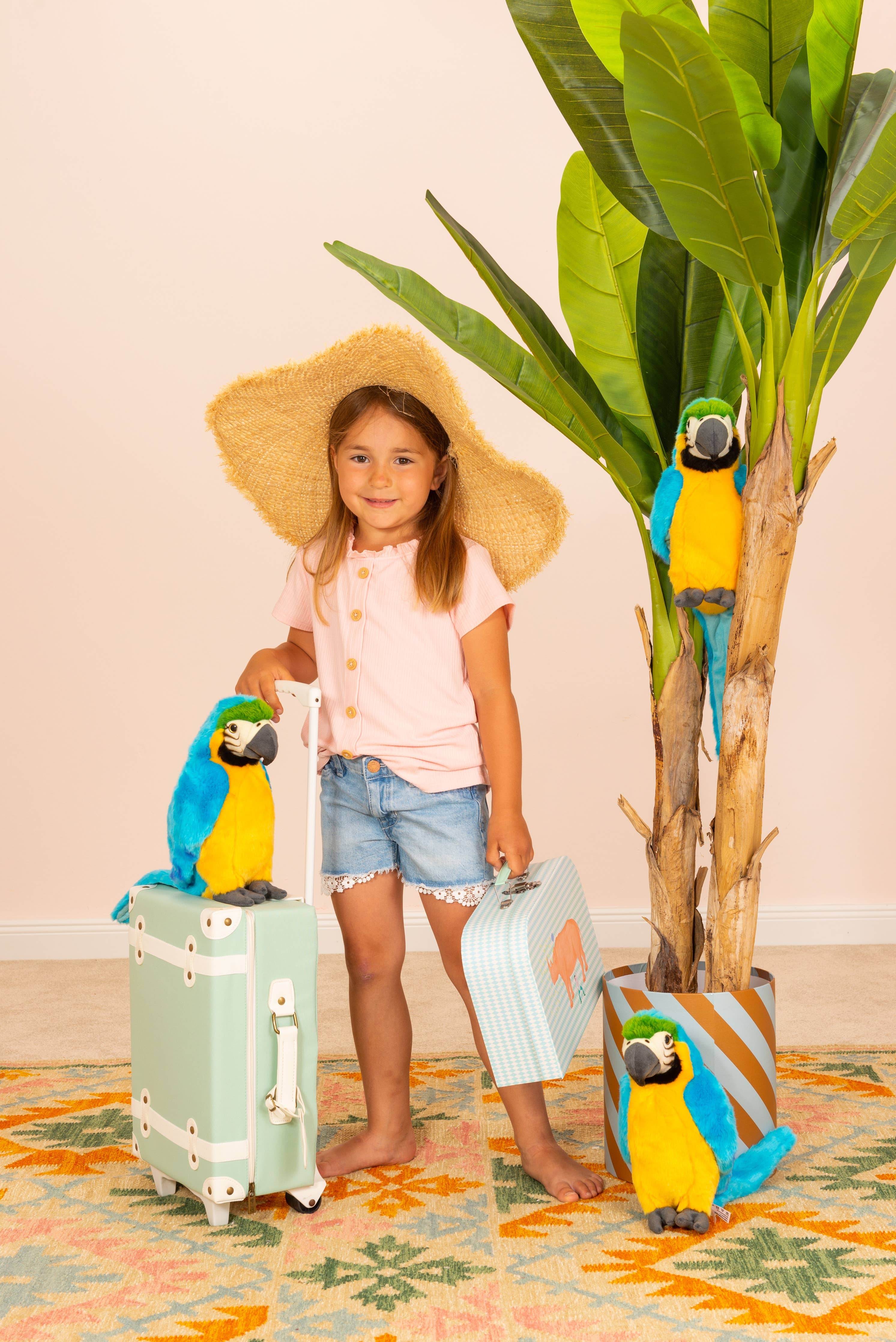 Papagei Gelbbrustara 26 cm - Plüschtier - Stofftier