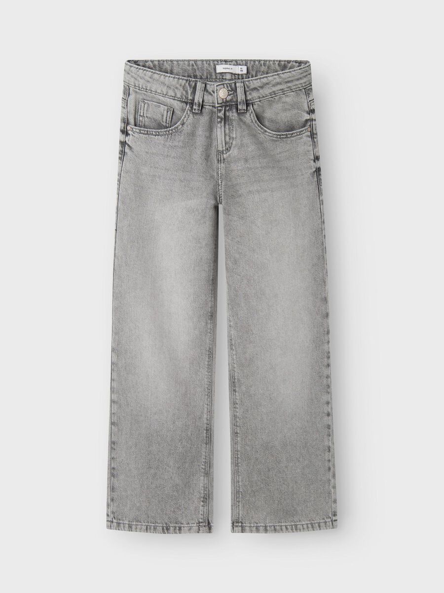 name it Jeans mit weitem Bein hellgrau (nkfrose)
