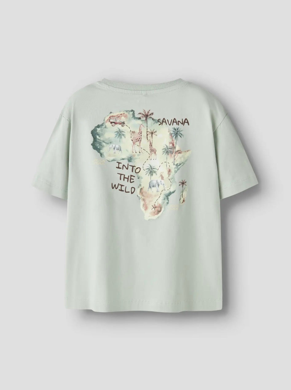 name it T-Shirt Safari (nmmhugo) Pale Aqua