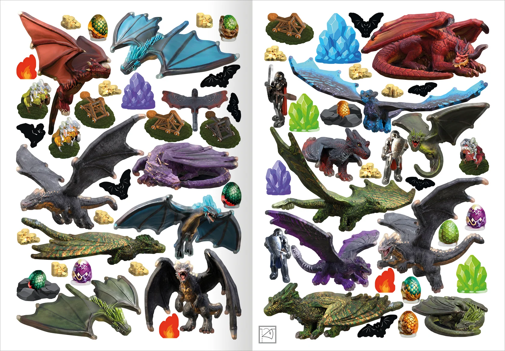 arsEdition Mein Stickerheft Drachen