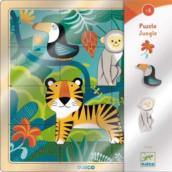 Djeco Holzpuzzle Jungle