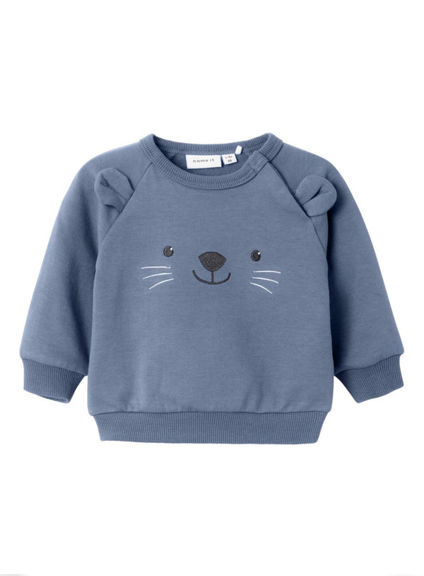 name it Sweatshirt blau mit Mäuschen (nbmtuggy) Troposphere