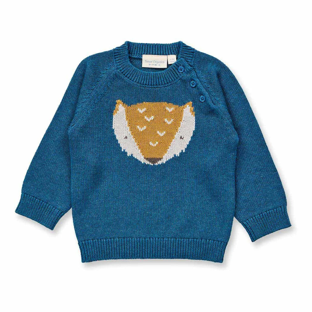 Sense Organics Strickpullover NAVIN mit Fuchs