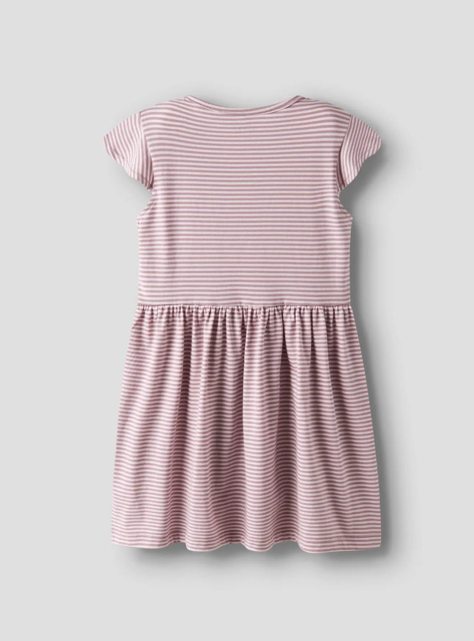 name it gestreiftes Kleid (nmfvinanna capsl dress) rosa /weiß