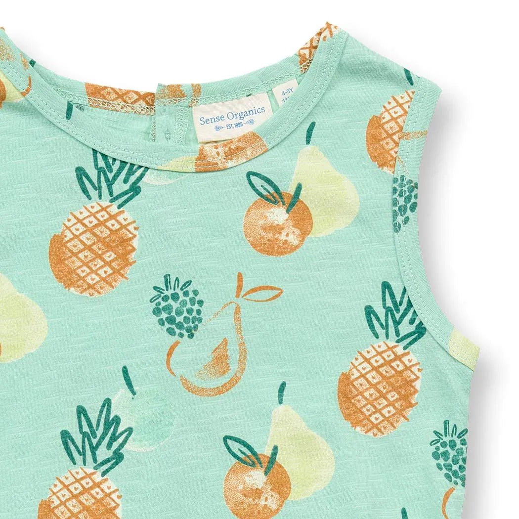 Sense Organics Kleid KOBI Fruits Mintgrün