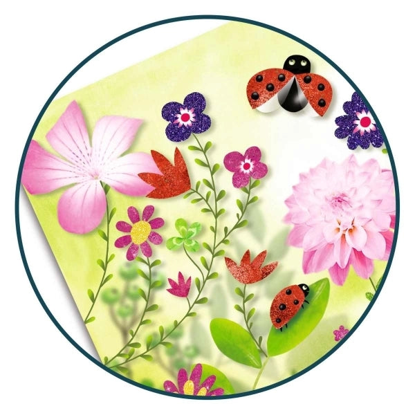 Djeco Paillettenbild Schmetterlinge