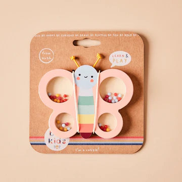 just bee kids Rassel Schmetterling Holz