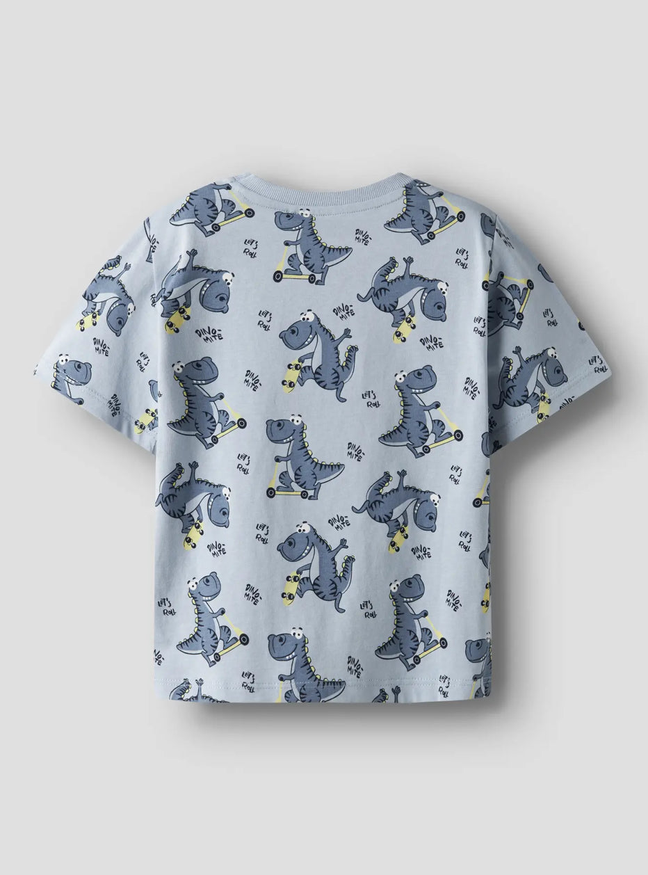 name it T-Shirt skatender Dino (nmmvalther)